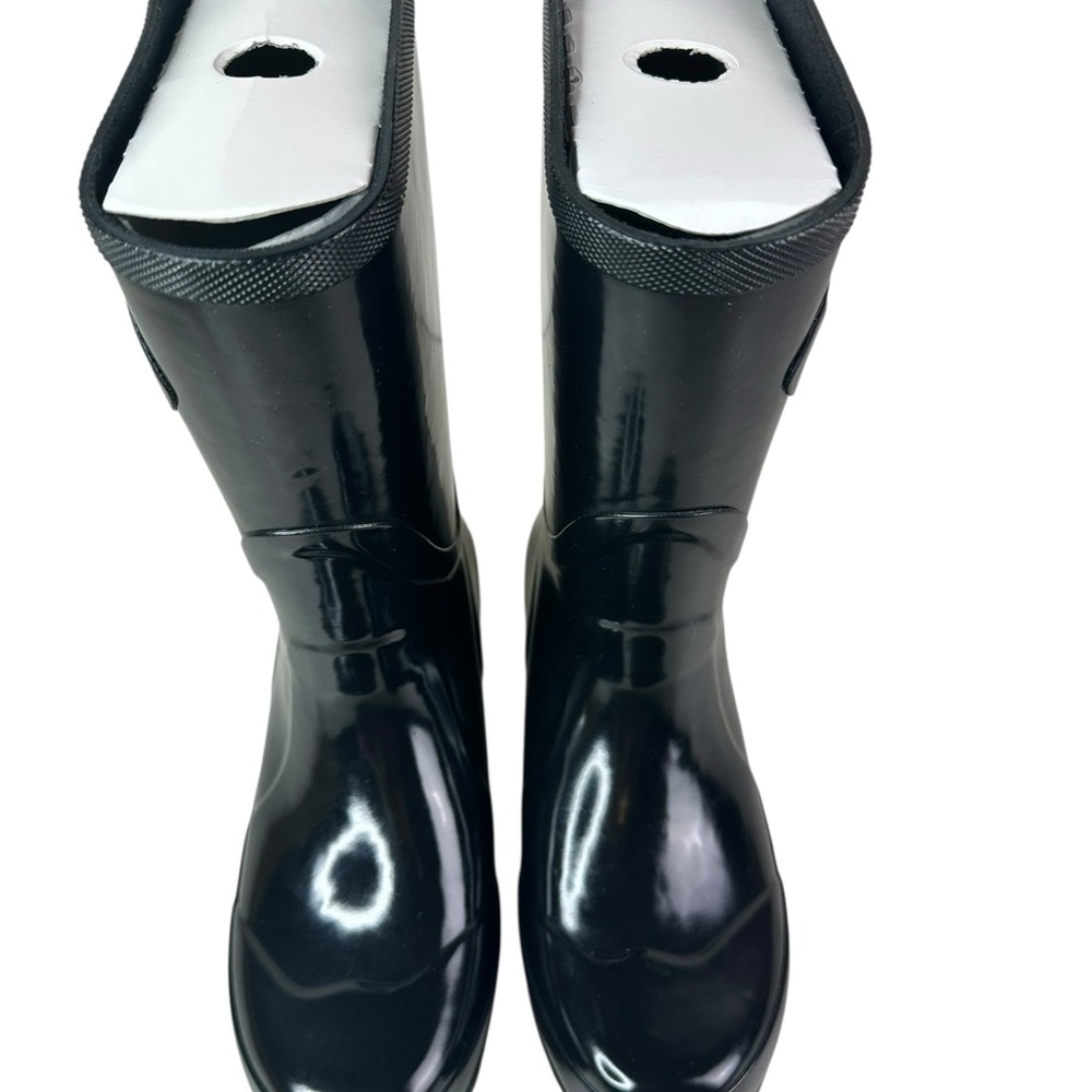 NEW Woman's 2014‎ L.L.Bean Wellie Knee Boot Black Size 7 Medium 290652 - Picture 6 of 8